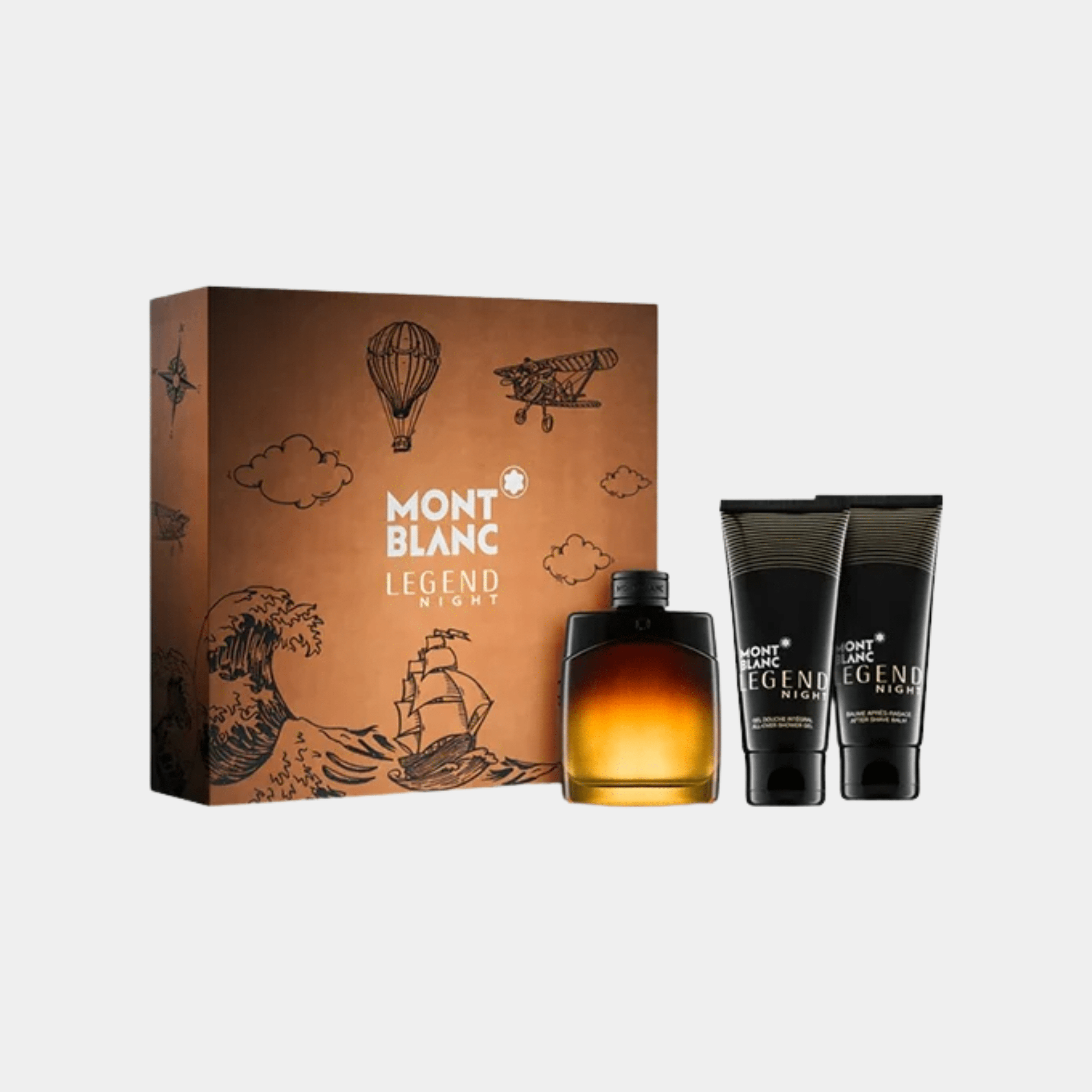 MONTBLANC LEGEND NIGHT MEN 3 PC GIFT SET - L'Odeur