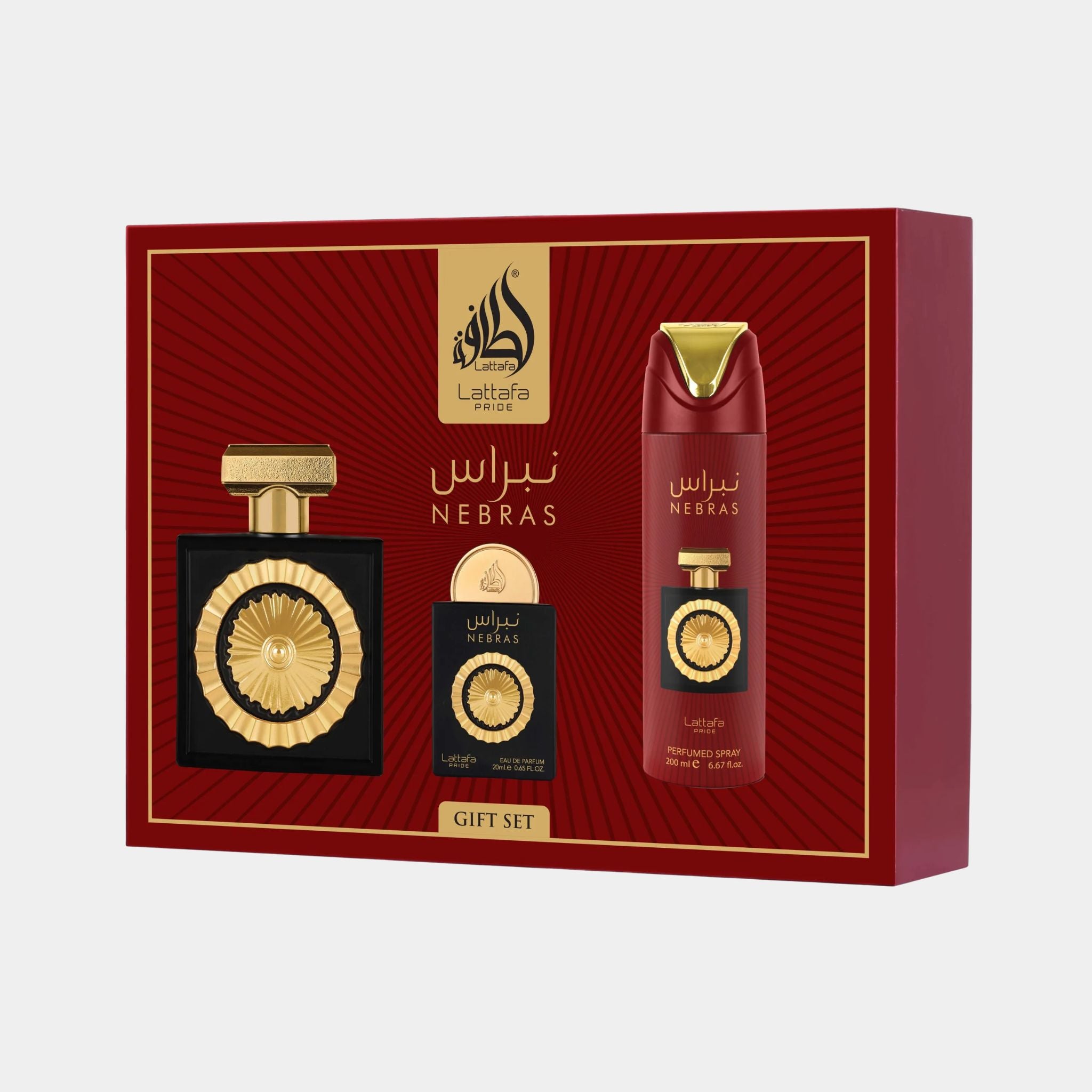 LATTAFA NEBRAS UNISEX EDP  3PC GIFT SET