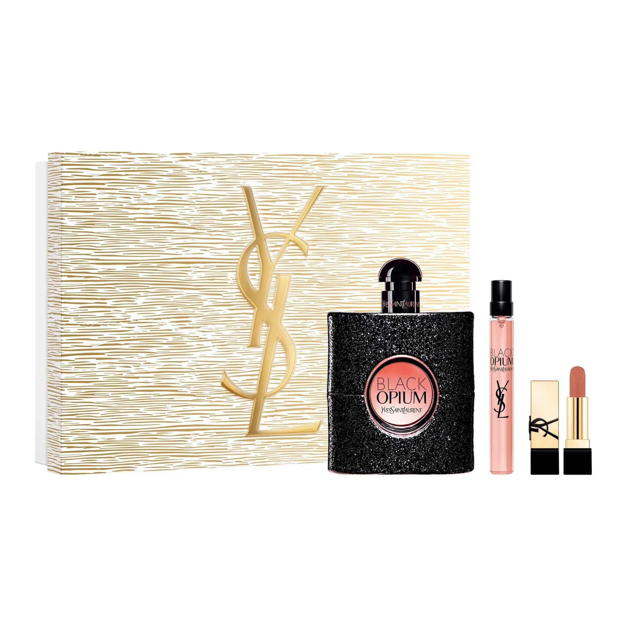 YVES SAINT LAURENT BLACK OPIUM WOMEN EDP 3PC GIFT SET